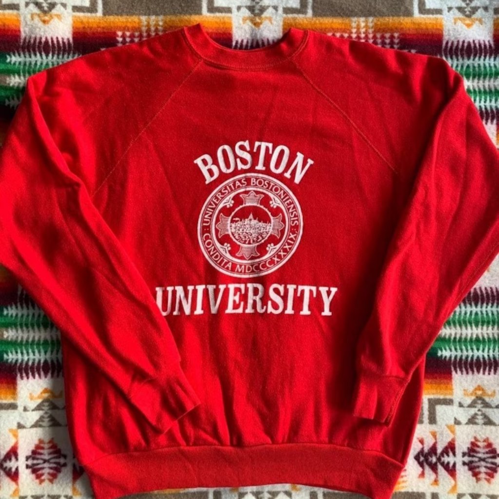 1997 Boston University Crewneck Sweatshirt Boston University Shirt Retro Tee